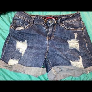 Ripped Jean  shorts from Dollhouse.